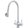 Смеситель для кухни Paulmark LANGE белый матовый La214212-WH Смеситель для кухни Paulmark LANGE белый матовый La214212-WH