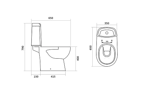 Унитаз напольный Santek Остин 1WH302419 компакт 1.WH30.2.419 Унитаз напольный Santek Остин 1WH302419 компакт 1.WH30.2.419