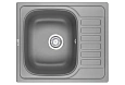 Кухонная мойка Granula 5801, АЛЮМИНИУМ, кварц 575х495 Кухонная мойка Granula 5801, АЛЮМИНИУМ, кварц 575х495
