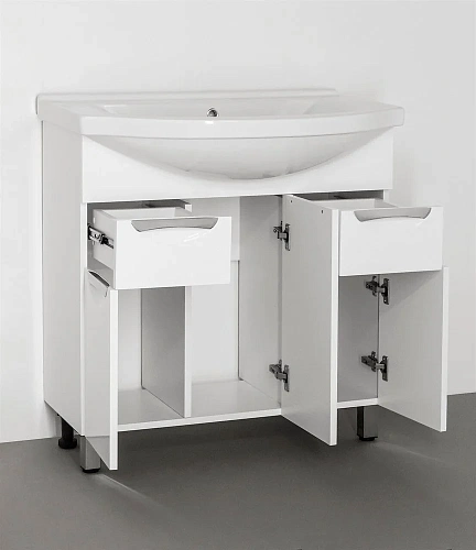 Тумба под раковину Style Line Жасмин 80 (2 ящ.) ЛС-00000038 Тумба под раковину Style Line Жасмин 80 (2 ящ.) ЛС-00000038