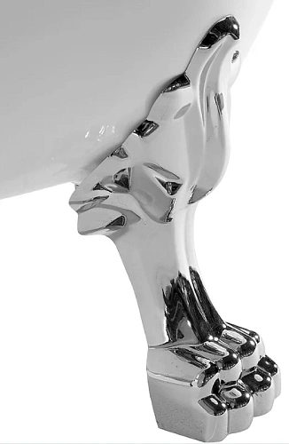 Ванна отдельностоящая Ceruttispa CLASSIC 150 CT9323 1570x770x740 акриловая, на львиных алюминиевых лапах хром Ванна отдельностоящая Ceruttispa CLASSIC 150 CT9323 1570x770x740 акриловая, на львиных алюминиевых лапах хром