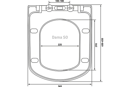 Крышка-сиденье BERGES Dama SO 017203 Крышка-сиденье BERGES Dama SO 017203