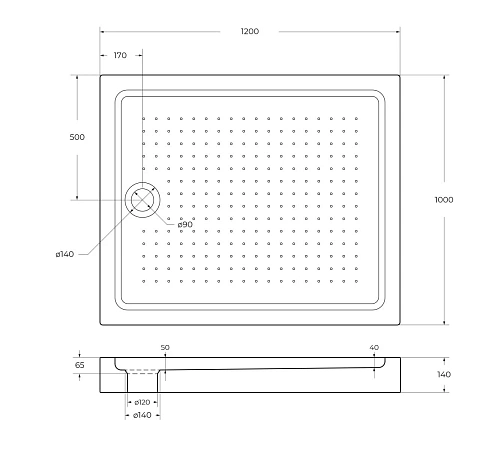 Душевой поддон BelBagno TRAY-BB-AH-120/100-15-W 1200x1000 акриловый белый Душевой поддон BelBagno TRAY-BB-AH-120/100-15-W 1200x1000 акриловый белый