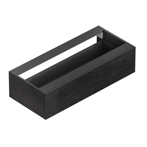 Тумба под раковину CEZARES CADRO-100-1C-SO-NR-BLUM Nero 1200x460 подвесная Тумба под раковину CEZARES CADRO-100-1C-SO-NR-BLUM Nero 1200x460 подвесная