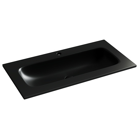 Раковина Ceramica Nova Grace CN7019MB мебельная 910x457x137 с отверстием под смеситель черный матовый Раковина Ceramica Nova Grace CN7019MB мебельная 910x457x137 с отверстием под смеситель черный матовый