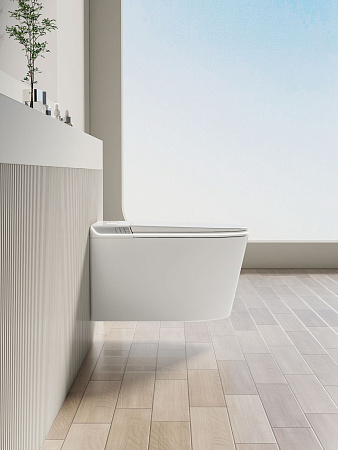 Унитаз подвесной Allen Brau Smart 4.I1001.20 с крышкой, белый, с функцией биде