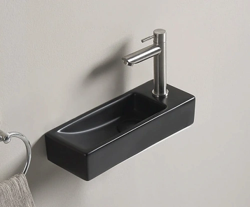 Раковина Gid Bm9271L 62202L подвесная черная матовая 38.0x14.5x8 Раковина Gid Bm9271L 62202L подвесная черная матовая 38.0x14.5x8