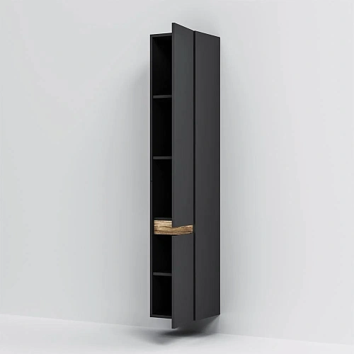 Шкаф-пенал AM.PM X-Joy M85ACHR0306BM подвесной, правый, 30 см, черный матовый Шкаф-пенал AM.PM X-Joy M85ACHR0306BM подвесной, правый, 30 см, черный матовый