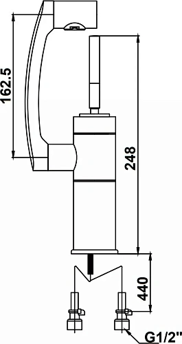 Смеситель для раковины Kaiser Merkur 27011 Смеситель для раковины Kaiser Merkur 27011