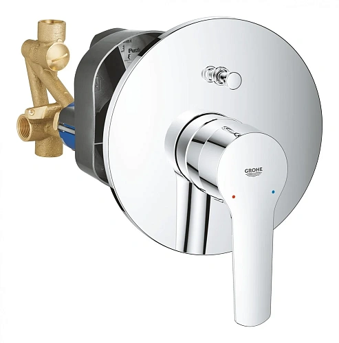 Смеситель для ванны GROHE QuickFix Start (внешняя и встраиваемая части), хром, (23558002) Смеситель для ванны GROHE QuickFix Start (внешняя и встраиваемая части), хром, (23558002)