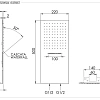 Верхний душ Remer INOX SS350UFCAX настенный 50x22 см Верхний душ Remer INOX SS350UFCAX настенный 50x22 см