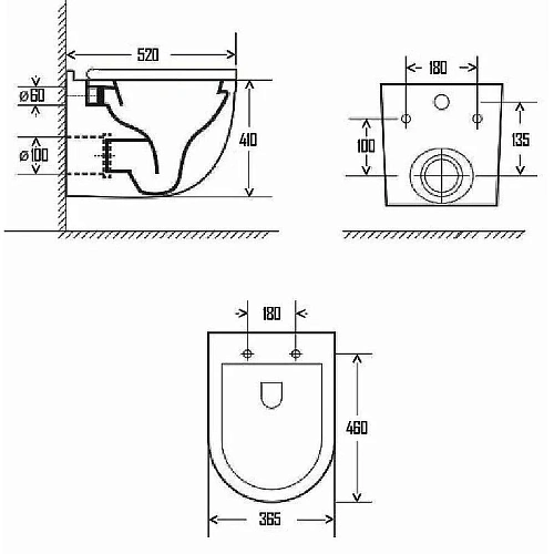 Унитаз подвесной AQUAme AQM2010 сиденье SoftClose, технология смыва Rimless QUIET, скрытый крепеж 52 Унитаз подвесной AQUAme AQM2010 сиденье SoftClose, технология смыва Rimless QUIET, скрытый крепеж 52