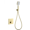 Смеситель для душа Wonzon & Woghand с термостатом, встраиваемый, брашированное золото (WW-D1017-B-BG) Смеситель для душа Wonzon & Woghand с термостатом, встраиваемый, брашированное золото (WW-D1017-B-BG)