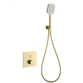 Смеситель для душа Wonzon & Woghand с термостатом, встраиваемый, брашированное золото (WW-D1017-B-BG) Смеситель для душа Wonzon & Woghand с термостатом, встраиваемый, брашированное золото (WW-D1017-B-BG)