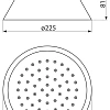 Верхний душ CEZARES CZR-SPA200-01, диаметр 200 мм Верхний душ CEZARES CZR-SPA200-01, диаметр 200 мм