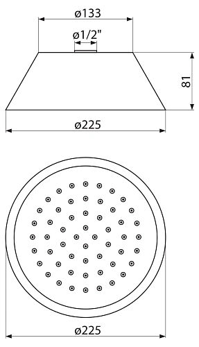Верхний душ CEZARES CZR-SPA200-01, диаметр 200 мм Верхний душ CEZARES CZR-SPA200-01, диаметр 200 мм