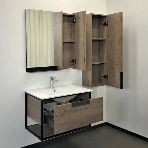 Тумба с раковиной Comforty Бонн-75 00-00006487 дуб темный раковина Comforty 75E Тумба с раковиной Comforty Бонн-75 00-00006487 дуб темный раковина Comforty 75E