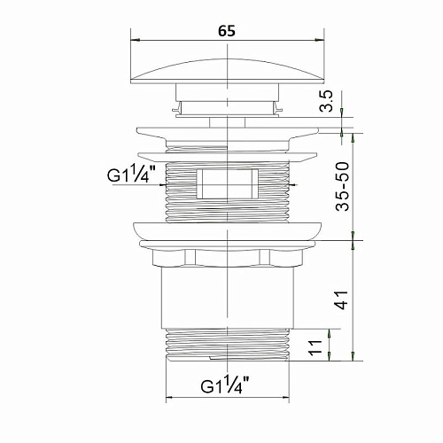 Донный клапан Orange X1-004сr универсальный X1-004cr Донный клапан Orange X1-004сr универсальный X1-004cr