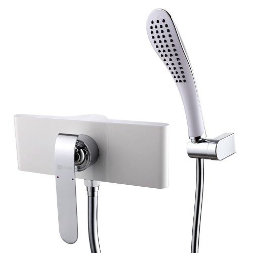 Смеситель для душа Lemark Melange LM4903CW, хром/белый Смеситель для душа Lemark Melange LM4903CW, хром/белый