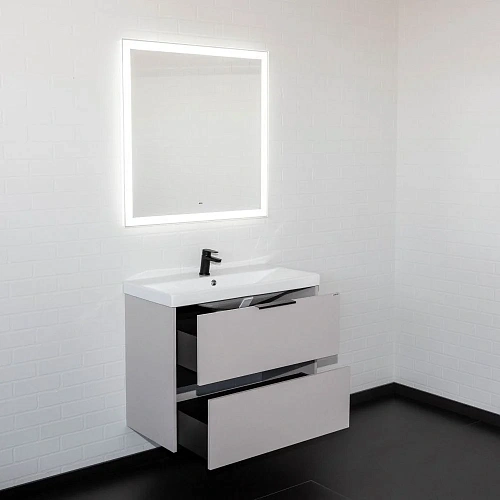 Тумба с раковиной Comforty Селенга-80 00-00021982 серый шелк с раковиной CF19696BX-80 Тумба с раковиной Comforty Селенга-80 00-00021982 серый шелк с раковиной CF19696BX-80