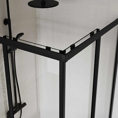 Душевой уголок Vincea City VSS-5CT9010CLB 1000x900 черный стекло прозрачное Душевой уголок Vincea City VSS-5CT9010CLB 1000x900 черный стекло прозрачное