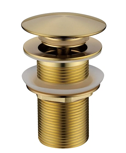 Донный клапан Boheme 612/2-MG автомат(клик-клак) Matt Gold с переливом Донный клапан Boheme 612/2-MG автомат(клик-клак) Matt Gold с переливом