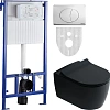 Комплект Унитаз подвесной STWORKI Ноттвиль SETK3104-2616 безободковый, с микролифтом, черный + Систе 587865 Комплект Унитаз подвесной STWORKI Ноттвиль SETK3104-2616 безободковый, с микролифтом, черный + Систе 587865