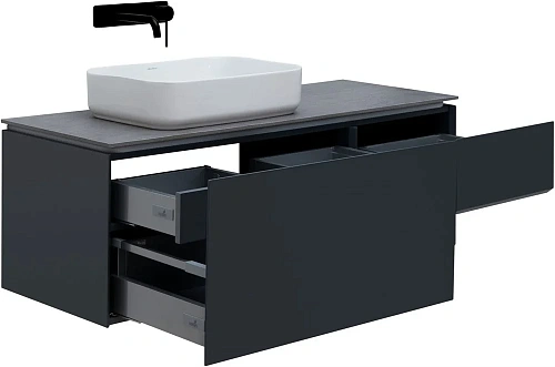 Тумба под раковину Allen Brau Infinity 120 1.21006.AM L антрацит матовый Тумба под раковину Allen Brau Infinity 120 1.21006.AM L антрацит матовый