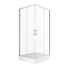 Картинка анонса товара «душевой уголок new trendy suvia с поддоном 80x80x201 zs-0003 (хром)»