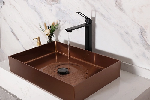 Смеситель для раковины Gid Niagara L057-BM-D L057BMD черный матовый Смеситель для раковины Gid Niagara L057-BM-D L057BMD черный матовый