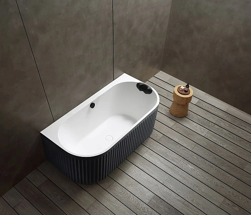 Ванна из искусственного камня ABBER AM9916BW 170x80 универсальная, черно-белая матовая, композитный камень Rock Ванна из искусственного камня ABBER AM9916BW 170x80 универсальная, черно-белая матовая, композитный камень Rock