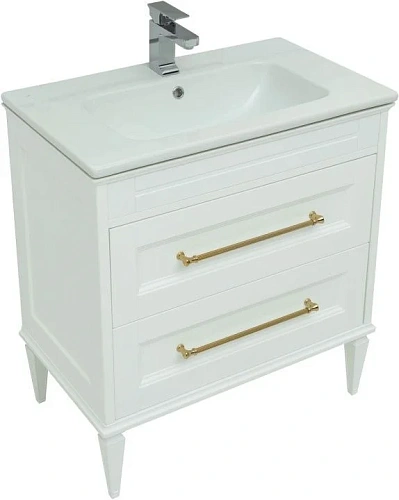 Тумба под раковину Aquanet Бостон 80 белый матовый 00243782 Тумба под раковину Aquanet Бостон 80 белый матовый 00243782