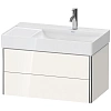 Тумба под раковину Duravit XSquare XS416902222 подвесная 78 см белая глянцевый