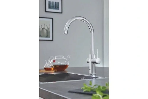 Смеситель для кухни GROHE Red Duo New с функцией кипячения воды (Водонагреватель M-size в комплекте) 30083001 Смеситель для кухни GROHE Red Duo New с функцией кипячения воды (Водонагреватель M-size в комплекте) 30083001