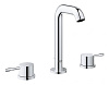 Картинка анонса товара «смеситель для раковины grohe essence+ на 3 отверстия с донным клапаном, хром (20296001)»