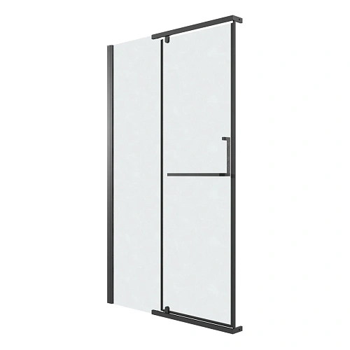 Душевая дверь GROSSMAN Pragma 100.K33.03.100.21.02 (100x195) черный матовый, стекло шиншилла Душевая дверь GROSSMAN Pragma 100.K33.03.100.21.02 (100x195) черный матовый, стекло шиншилла