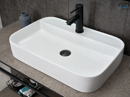 Раковина Gid N9660 51232 накладная белая 60x40x11 Раковина Gid N9660 51232 накладная белая 60x40x11