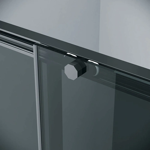 Душевая дверь GROSSMAN Style 100.K33.05.110.21.10 (110x195) черный матовый, стекло тонированное Душевая дверь GROSSMAN Style 100.K33.05.110.21.10 (110x195) черный матовый, стекло тонированное