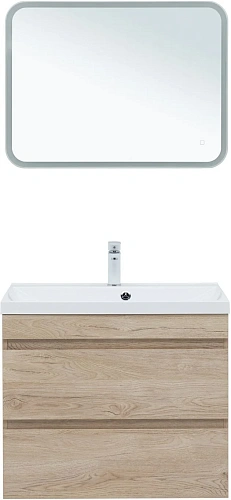 Тумба под раковину Aquanet Нота New 75 дуб светлый 00334198 подвесная Тумба под раковину Aquanet Нота New 75 дуб светлый 00334198 подвесная