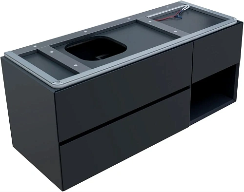 Тумба под раковину Allen Brau Infinity 120 1.21005.AM L антрацит матовый Тумба под раковину Allen Brau Infinity 120 1.21005.AM L антрацит матовый