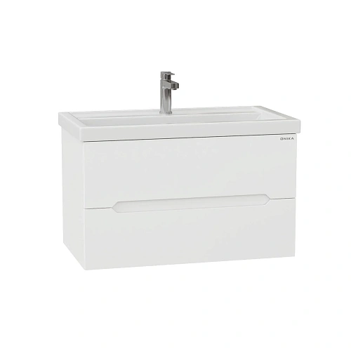 Тумба под раковину Onika Айленд 80 см 108060 подвесная, белая (для Фостер 80) Тумба под раковину Onika Айленд 80 см 108060 подвесная, белая (для Фостер 80)