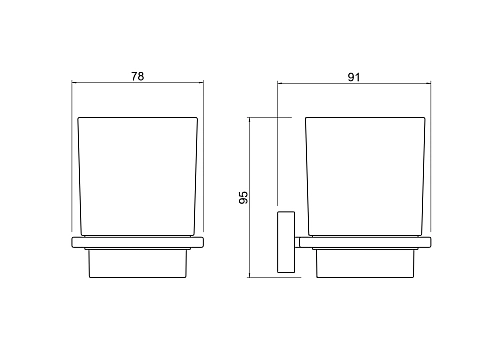 Стакан Aquatek ЛИБРА AQ4304CR хром Стакан Aquatek ЛИБРА AQ4304CR хром