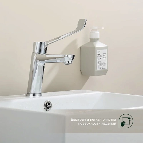 Смеситель для раковины Splenka S08.10 хирургический, хром Смеситель для раковины Splenka S08.10 хирургический, хром