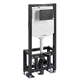 Инсталляция для унитаза WasserKRAFT Dill 61TLT.010.ME.MB01 с клавишей смыва черный Инсталляция для унитаза WasserKRAFT Dill 61TLT.010.ME.MB01 с клавишей смыва черный