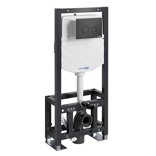 Инсталляция для унитаза WasserKRAFT Dill 61TLT.010.ME.MB01 с клавишей смыва черный Инсталляция для унитаза WasserKRAFT Dill 61TLT.010.ME.MB01 с клавишей смыва черный