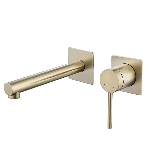 Смеситель для раковины ABBER Emotion AF8812G скрытого монтажа, золото матовое Смеситель для раковины ABBER Emotion AF8812G скрытого монтажа, золото матовое