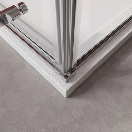 Душевой уголок CEZARES LINER-A-1-90-C-Cr-L 90x90см стекло прозрачное, профиль хром Душевой уголок CEZARES LINER-A-1-90-C-Cr-L 90x90см стекло прозрачное, профиль хром