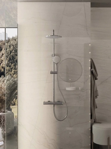 Душевая система Vincea Rondo VSFS-1R0CH без излива, хром Душевая система Vincea Rondo VSFS-1R0CH без излива, хром