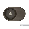Кухонная мойка Aquaton Амира 1A712932AI280 из литого мрамора, круглая, с крылом кофе