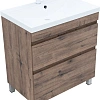 Тумба под раковину Aquanet Нота New 75 00344142 напольная, дуб веллингтон табак Тумба под раковину Aquanet Нота New 75 00344142 напольная, дуб веллингтон табак